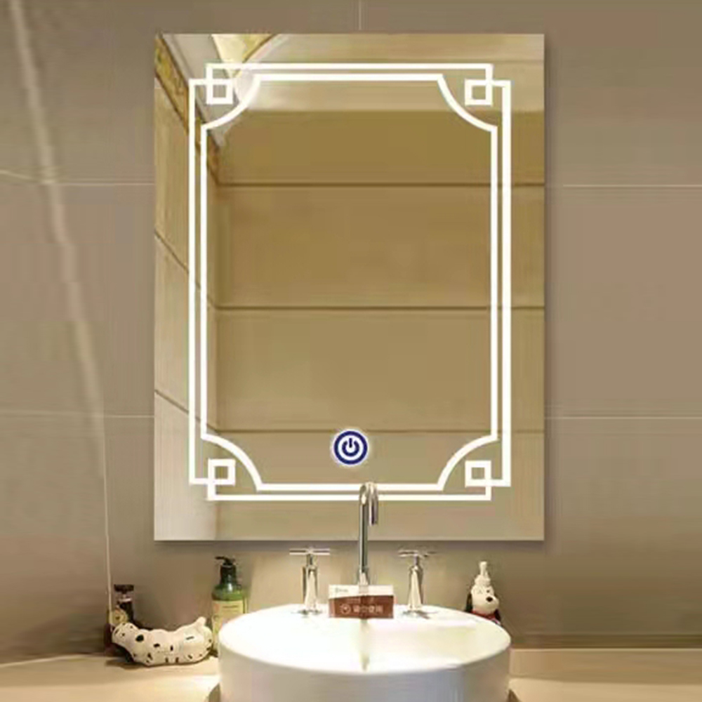 Specchi da bagno retroilluminati a led per specchio da bagno in oro di lusso moderno all'ingrosso del produttore cinese