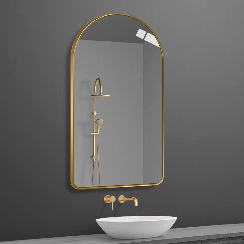 Antiappannamento da bagno intelligente con specchio da parete a specchio luminoso a parete ad arco a led