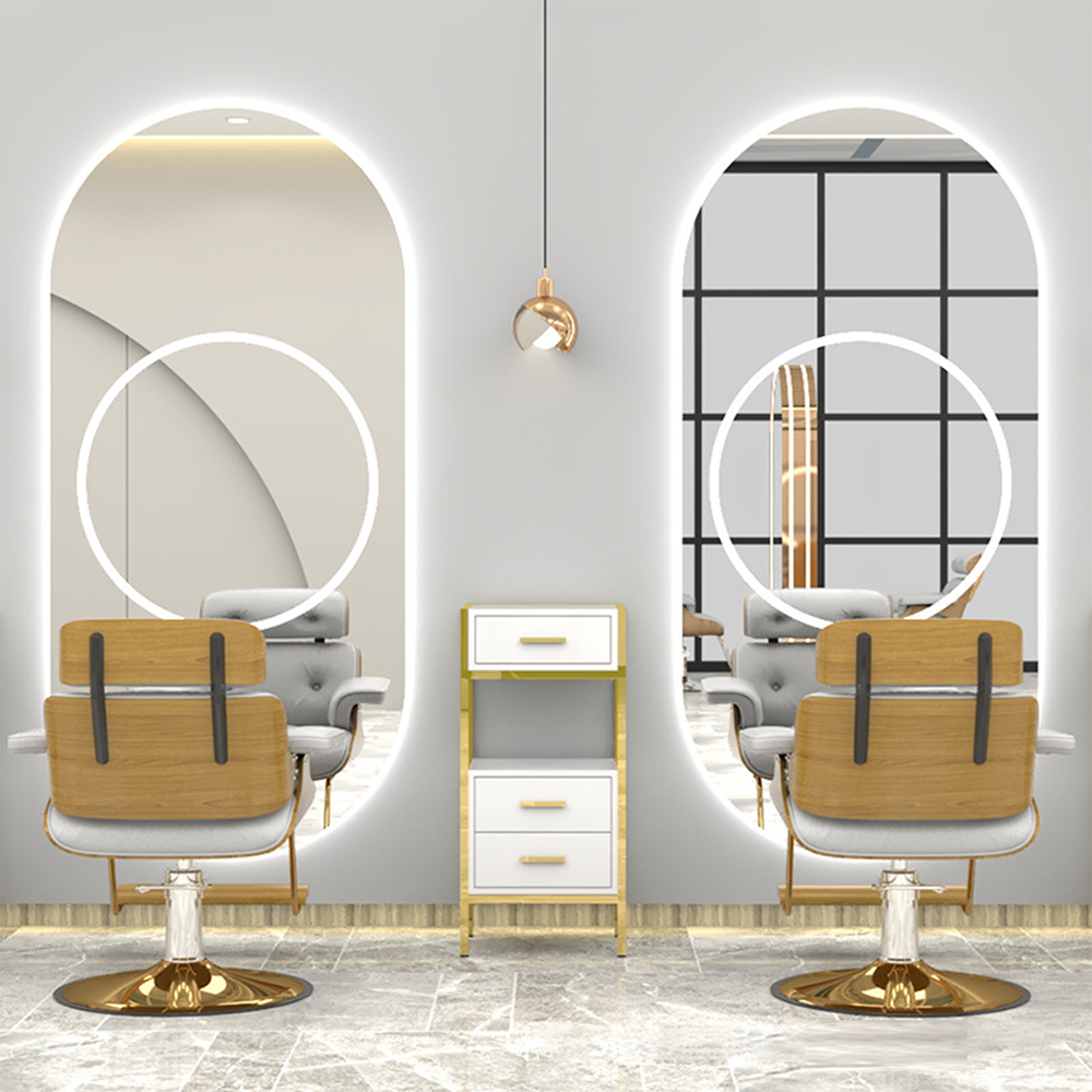 Barber Shop Specchio Led speciale con lampada da parete