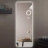 Specchio a figura intera del bagno dell'hotel dello specchio pieno della parete della fabbrica Specchio a figura intera del LED con luce Tutto lo specchio pieno astuto