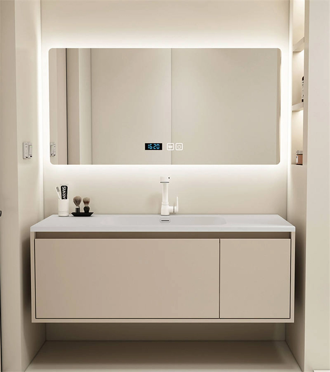2023 Nuovo design Armadietto da bagno Specchio da bagno Mobiletto da bagno di lusso in legno americano