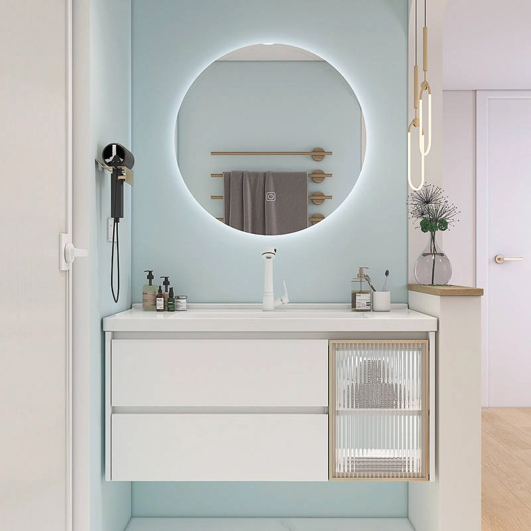 2023 Nuovo Mobile da Bagno Doppio Lavabo Mobili da Bagno Impermeabile Set da Bagno con Armadietto a Specchio