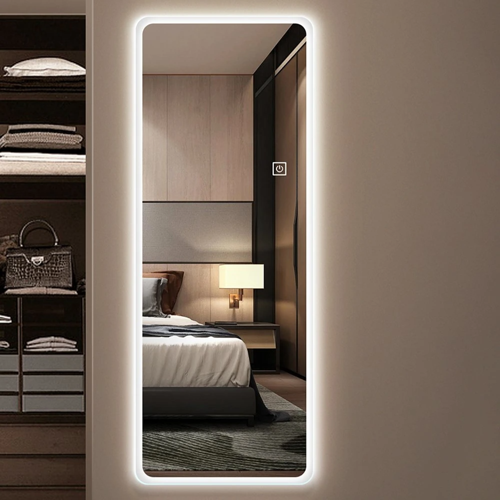 Specchio a LED per spogliatoio a figura intera con luci