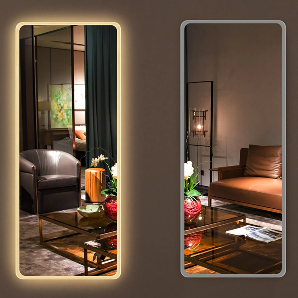 Specchio a figura intera di alta qualità con specchi da bagno retroilluminati a LED