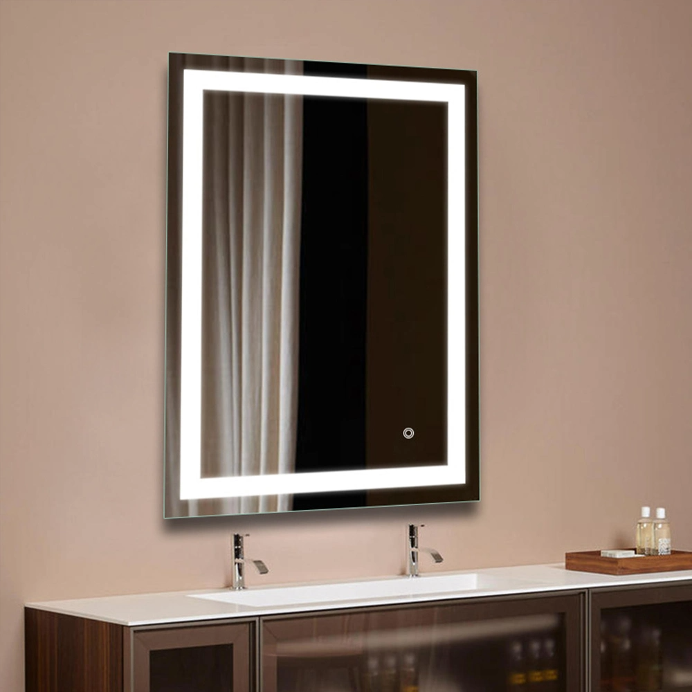 Bagno Smart LED Specchio illuminato Mobili da toeletta Specchio decorativo da parete in vetro Specchio per il trucco Bluetooth Decorazione domestica