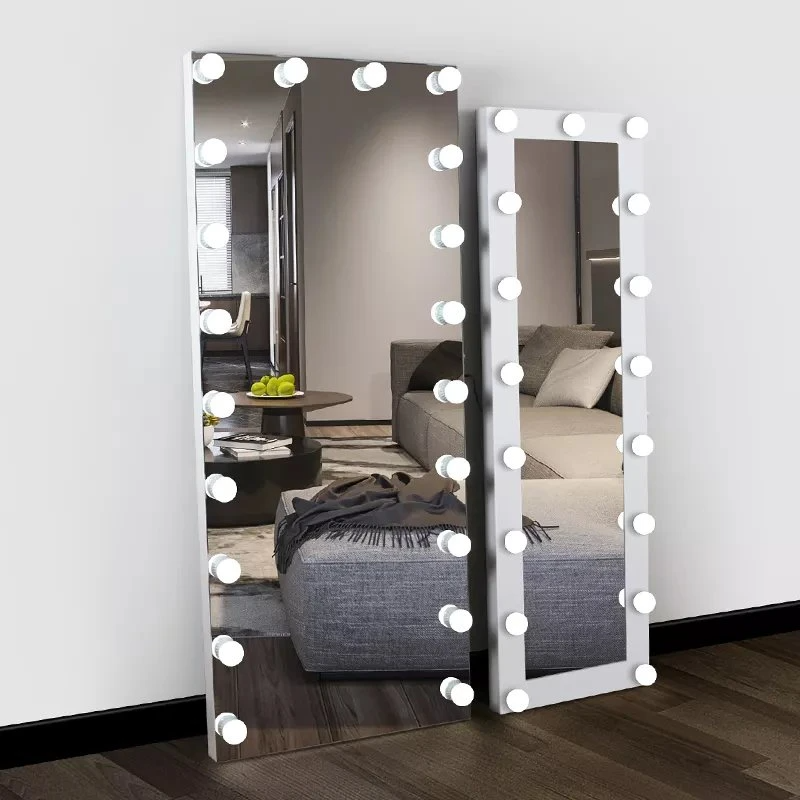 Altoparlante Bluetooth Salon Hollywood Lunghezza totale del corpo Luci a LED Specchio cosmetico