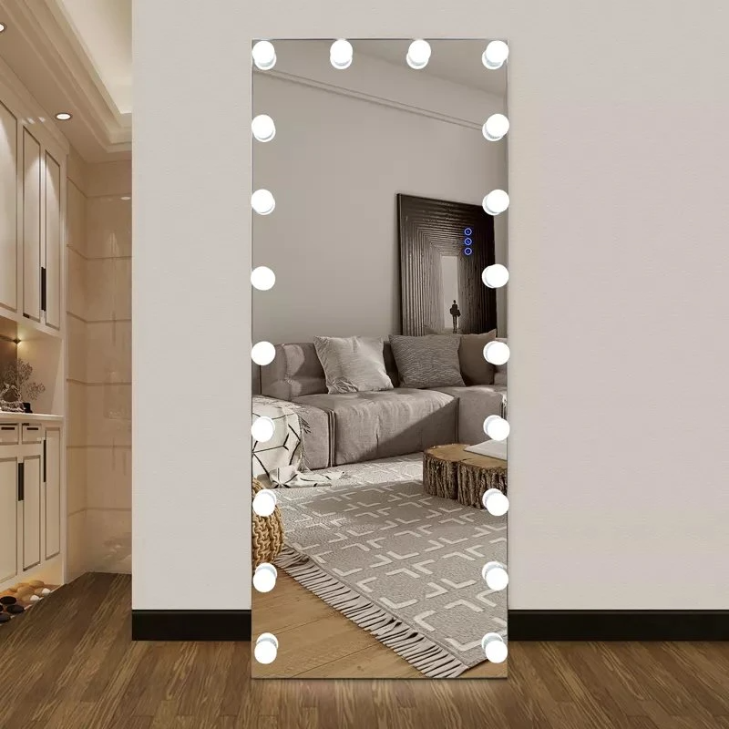 Altoparlante Bluetooth Salon Hollywood Lunghezza totale del corpo Luci a LED Specchio cosmetico