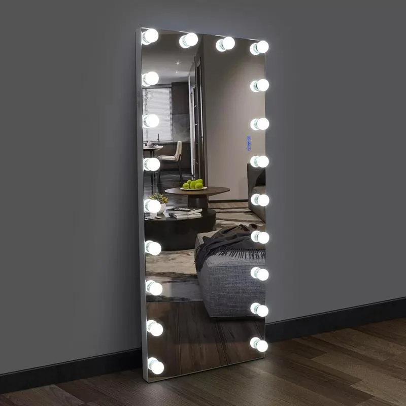 Altoparlante Bluetooth Salon Hollywood Lunghezza totale del corpo Luci a LED Specchio cosmetico