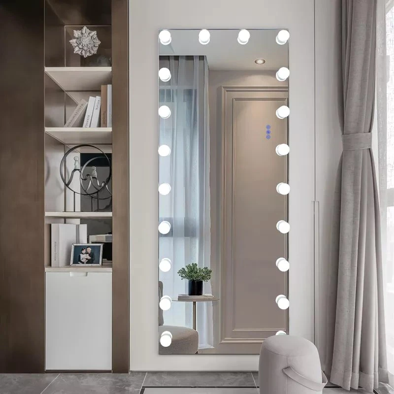 Altoparlante Bluetooth Salon Hollywood Lunghezza totale del corpo Luci a LED Specchio cosmetico