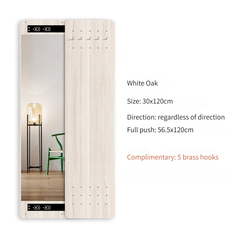 Hole Board Specchio a prova di esplosione nordico a figura intera Push Pull Specchio da parete nascosto da appendere