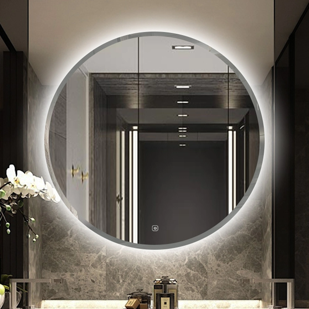 Specchio a catena Specchi a LED incorniciati per decorazioni artistiche da parete a figura intera