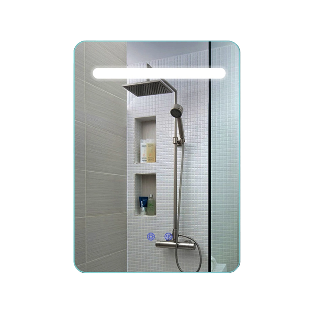 Specchio da parete a specchio intelligente a LED Decorazione per la casa Specchio per il trucco Bluetooth Accessori per il bagno Mobili per saloni Specchio da bagno per la casa intelligente