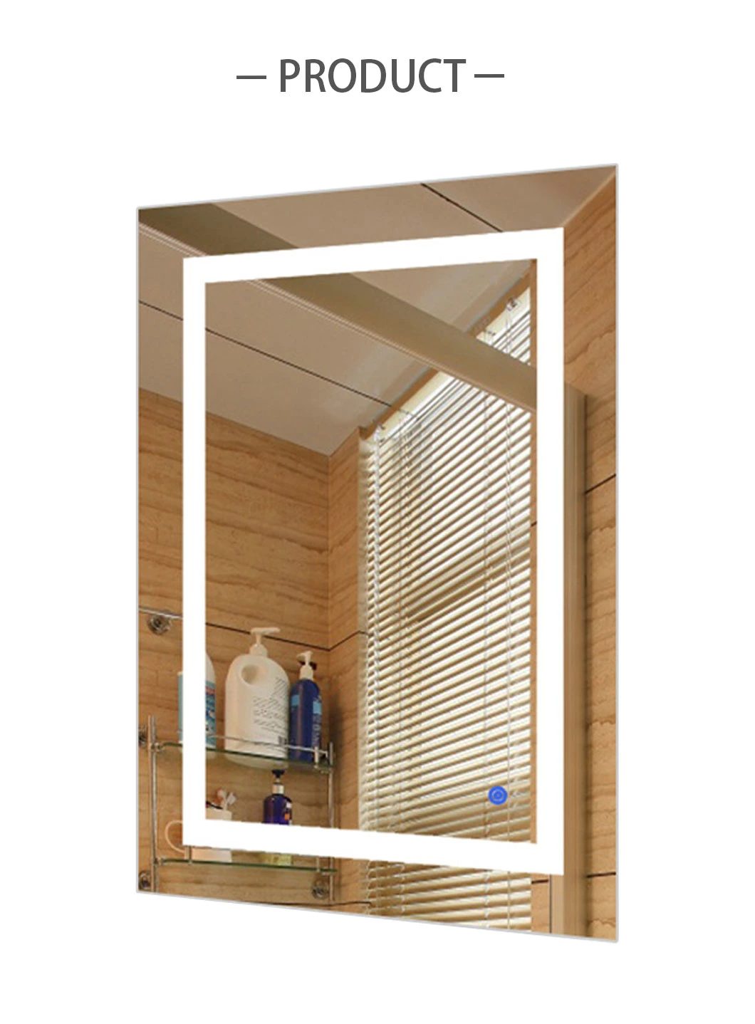 Luci di trucco moderne in vetro per specchi da parete per bagno a LED Vanity