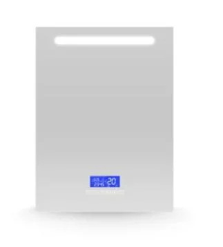 Specchio intelligente da bagno a LED antiappannamento con visualizzazione della temperatura del tempo dell'altoparlante Bluetooth