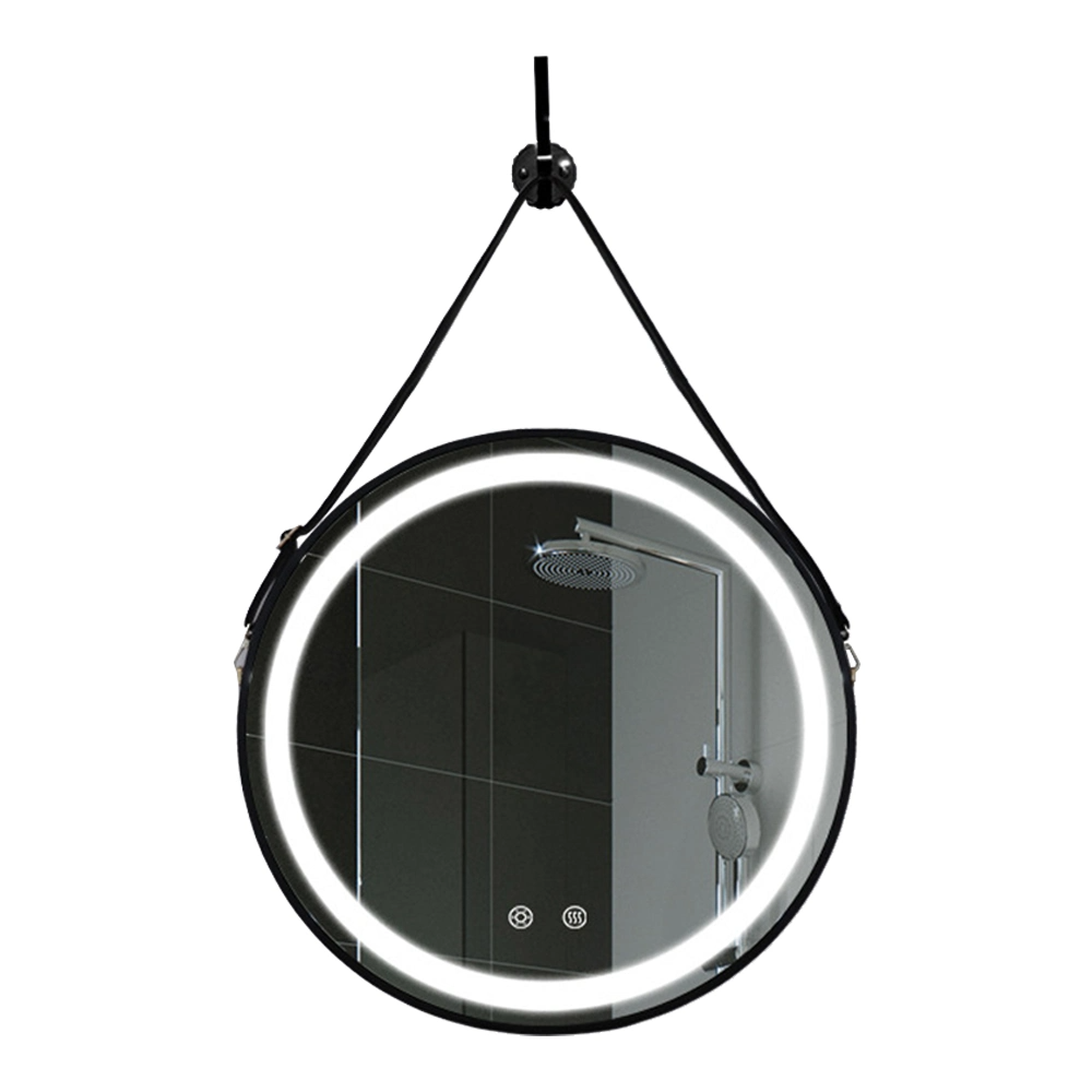 Ragazzi Vendita calda Specchio da bagno 60 cm 80 cm Specchio da bagno antiappannamento da parete rotondo moderno decorativo per hotel con LED