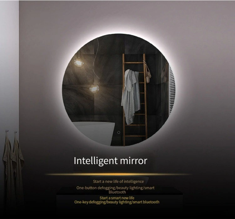 Prezzo di fabbrica in Cina Specchio da parete per vestirsi con luce frontale intelligente per mobili da bagno per il progetto del bagno dell'hotel