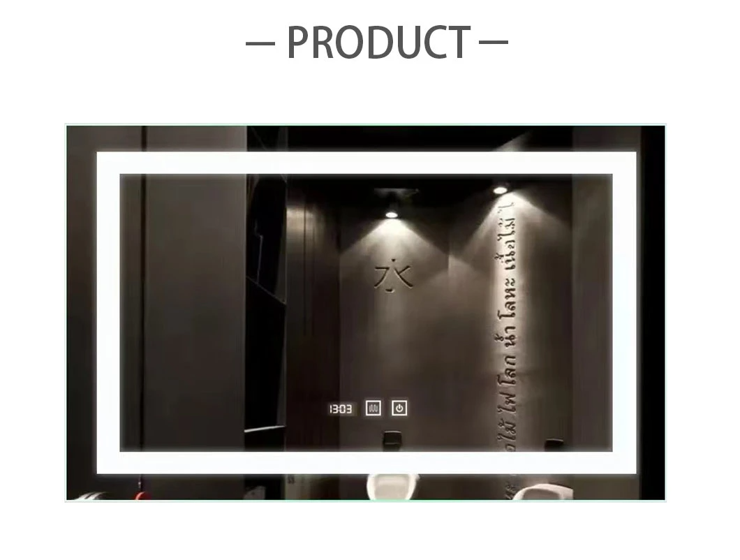 Factory Wall Decorazioni per la casa Decorazione Mobili per saloni Trucco Cosmetico Smart Illuminato Illuminato Vanity retroilluminato Specchio da bagno a LED con luci Defogger