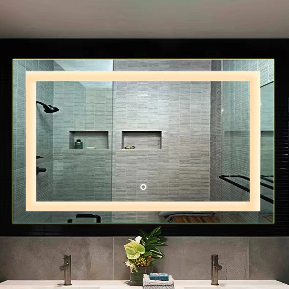 Factory Wall Decorazioni per la casa Decorazione Mobili per saloni Trucco Cosmetico Smart Illuminato Illuminato Vanity retroilluminato Specchio da bagno a LED con luci Defogger