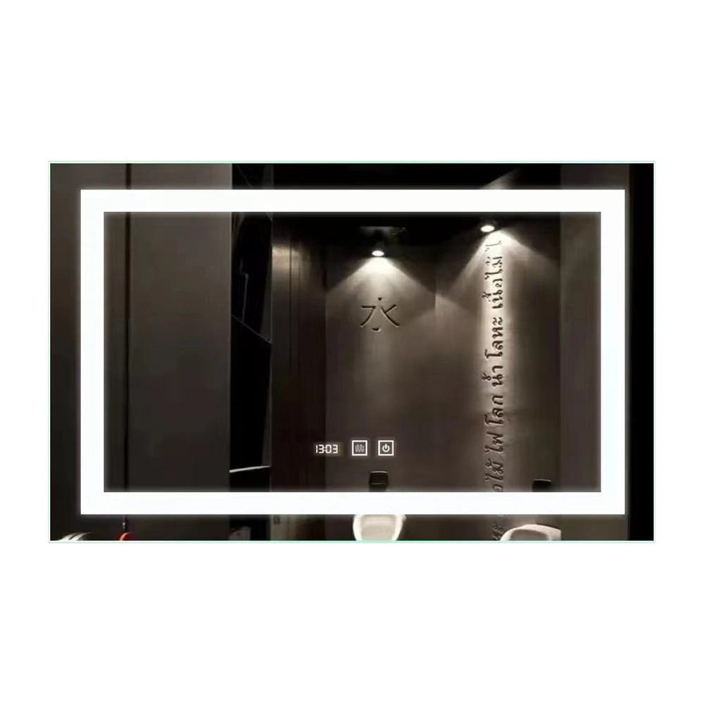 Specchio per il trucco intelligente da parete per vanità da bagno con lampada a LED con luce