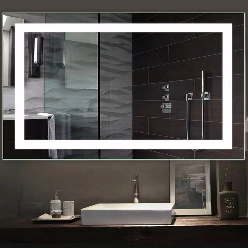 Specchio per il trucco intelligente da parete per vanità da bagno con lampada a LED con luce