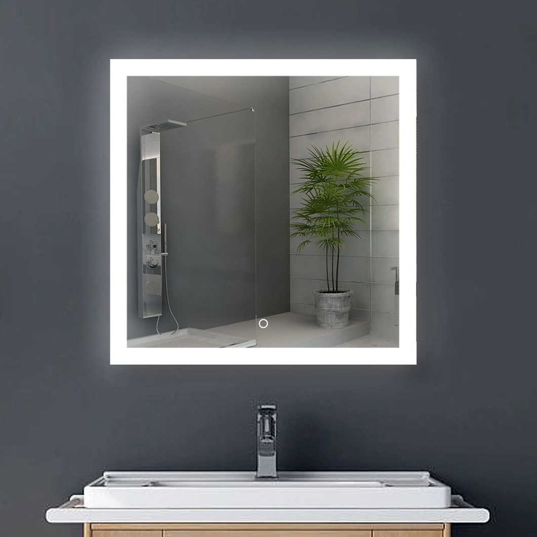 Prezzo di fabbrica Hotel Luxury Bagno LED Smart Touch Sensor Frameless Specchio da bagno a parete