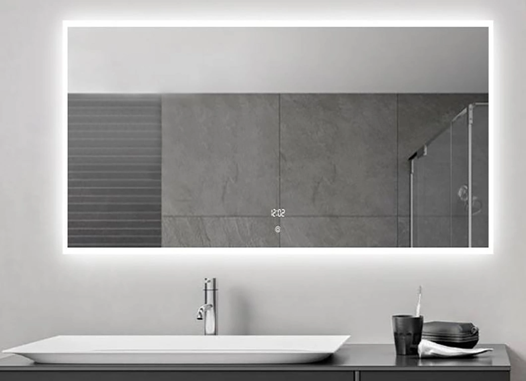 Prezzo di fabbrica Hotel Luxury Bagno LED Smart Touch Sensor Frameless Specchio da bagno a parete
