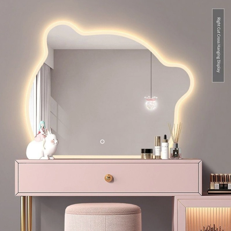 Orso Touch Screen Onda Specchio Toilette Camera da letto Specchio cosmetico trucco eterotipico irregolare creativo