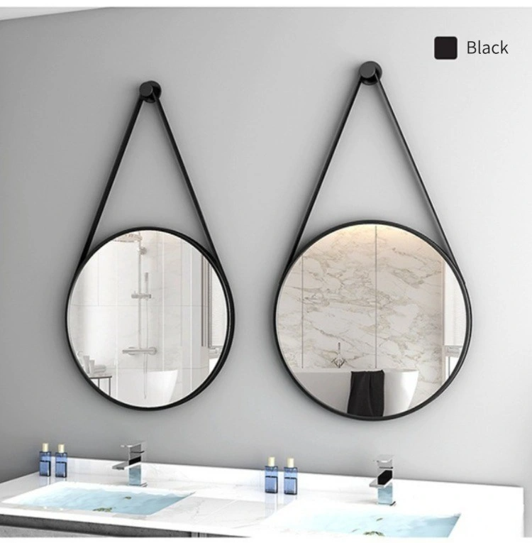 Specchi da parete in PU stile moderno alla moda Specchi da parete per decorazioni per la casa Specchi da parete rotondi da appendere a specchio