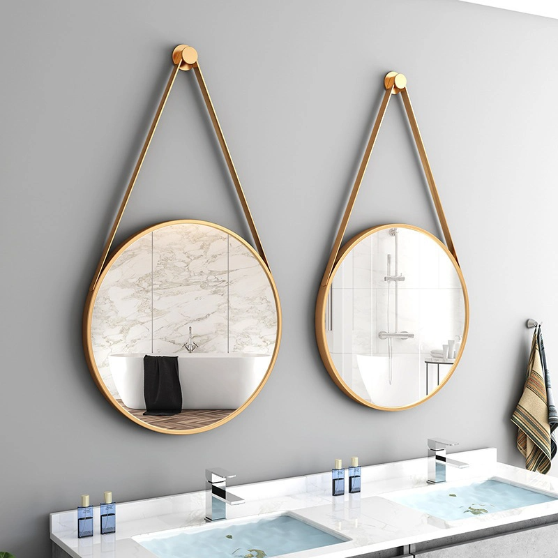Specchi da parete in PU stile moderno alla moda Specchi da parete per decorazioni per la casa Specchi da parete rotondi da appendere a specchio