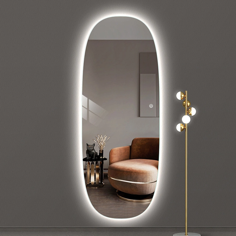 Specchio a parete LED Decorativo Negozio di abbigliamento Camerino Specchio a figura intera intelligente tridimensionale