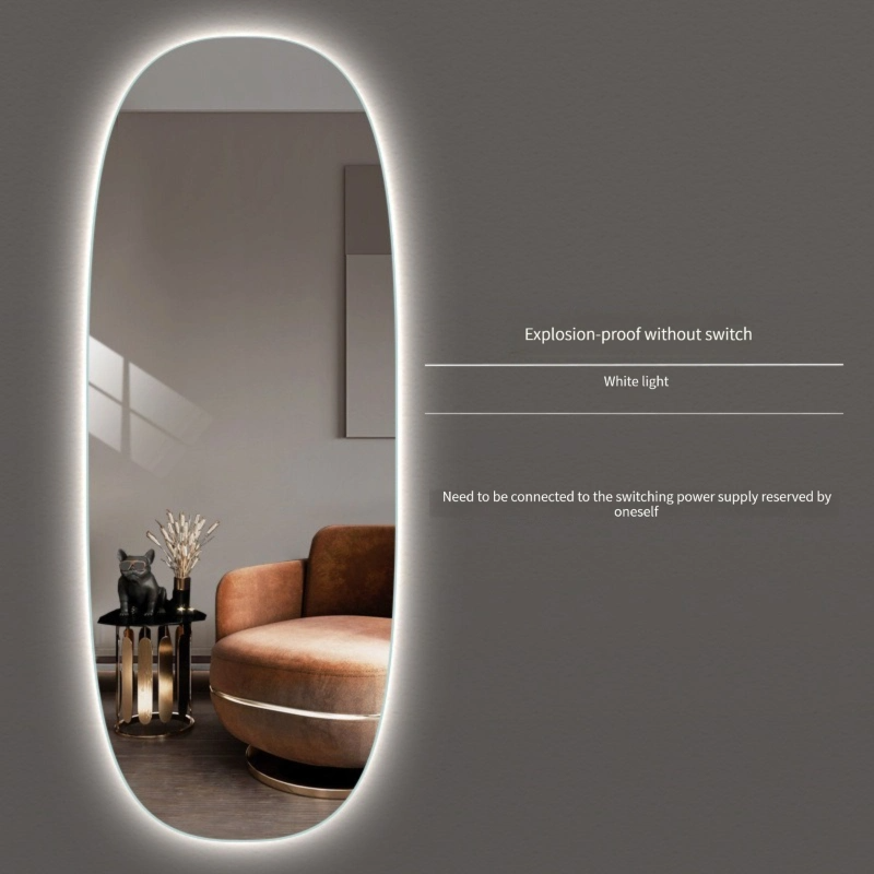 Specchio a parete LED Decorativo Negozio di abbigliamento Camerino Specchio a figura intera intelligente tridimensionale