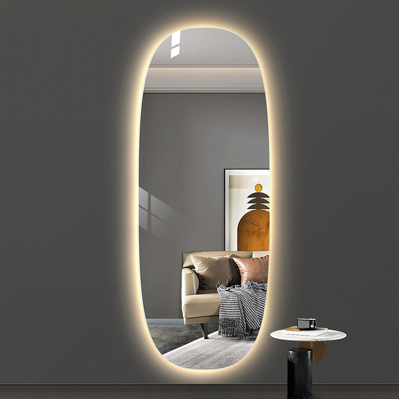Specchio a parete LED Decorativo Negozio di abbigliamento Camerino Specchio a figura intera intelligente tridimensionale